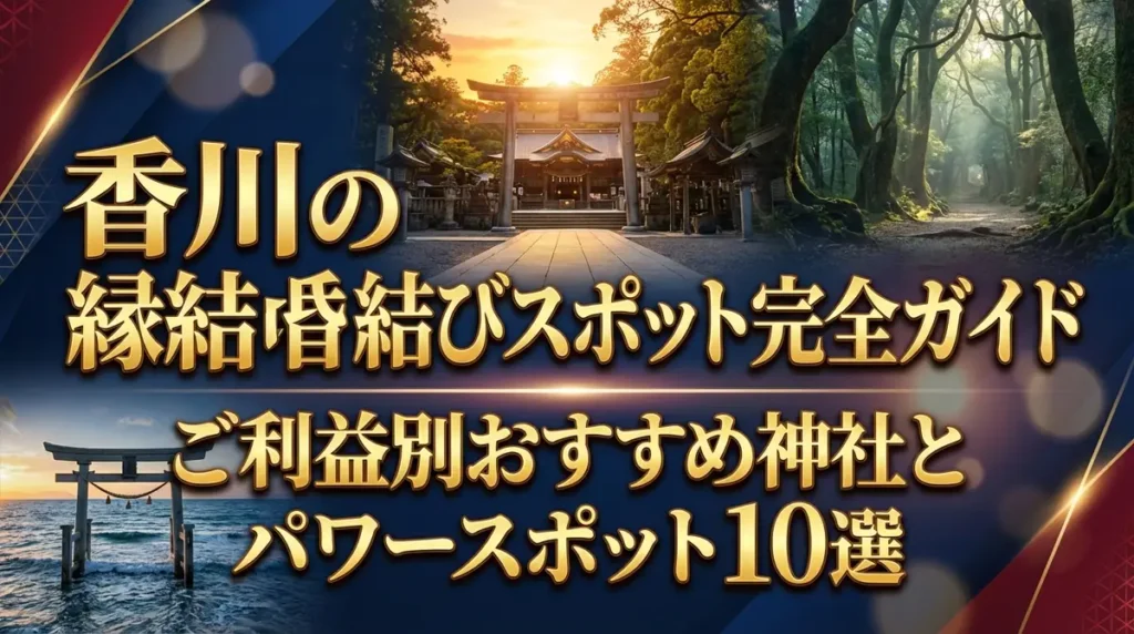 香川の縁結びスポット完全ガイド｜ご利益別おすすめ神社とパワースポット10選