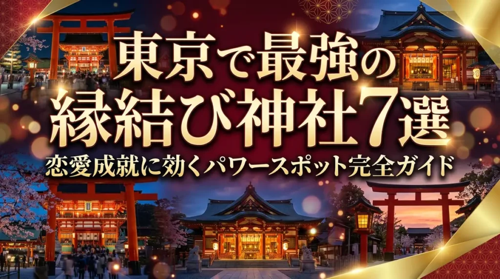 東京で最強の縁結び神社7選｜恋愛成就に効くパワースポット完全ガイド