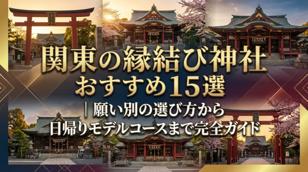 関東の縁結び神社おすすめ15選｜願い別の選び方から日帰りモデルコースまで完全ガイド
