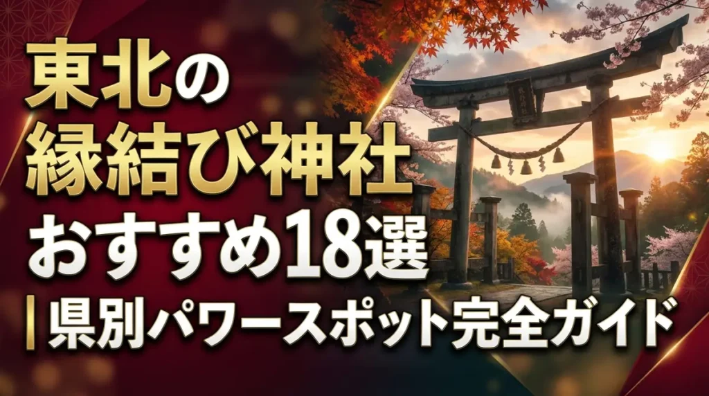 東北の縁結び神社おすすめ18選｜県別パワースポット完全ガイド
